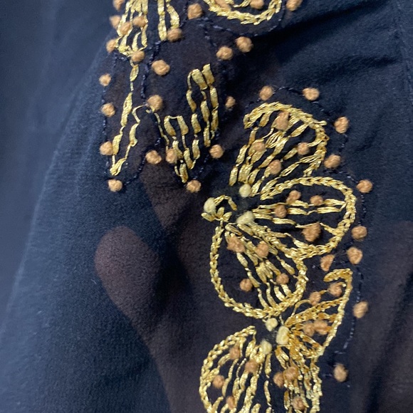 100%silk h&m sheer top size 6 - Picture 6 of 12